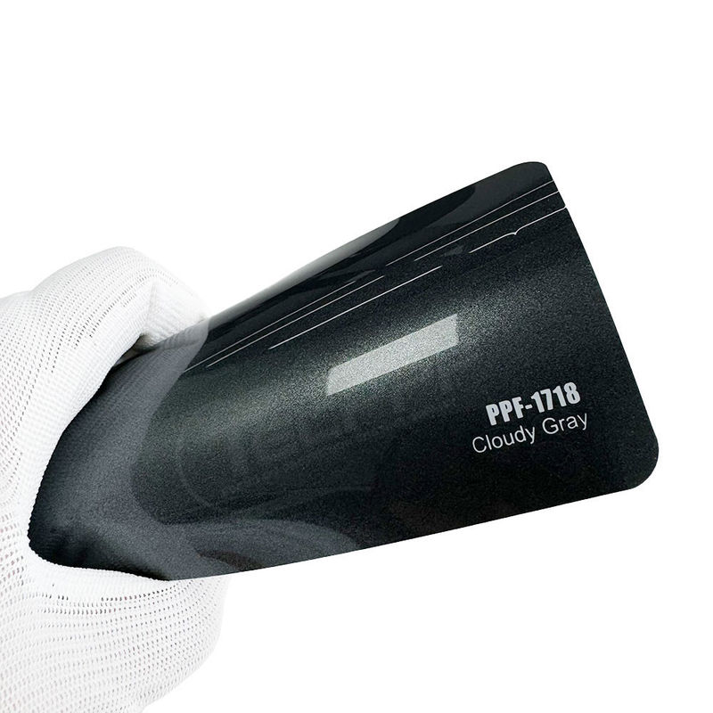 PPF-1718 رنگ خاکستری ابری Ppf محافظ اتومبیل 8 میلی لیتر رنگ تغییر رنگ محافظ رنگ