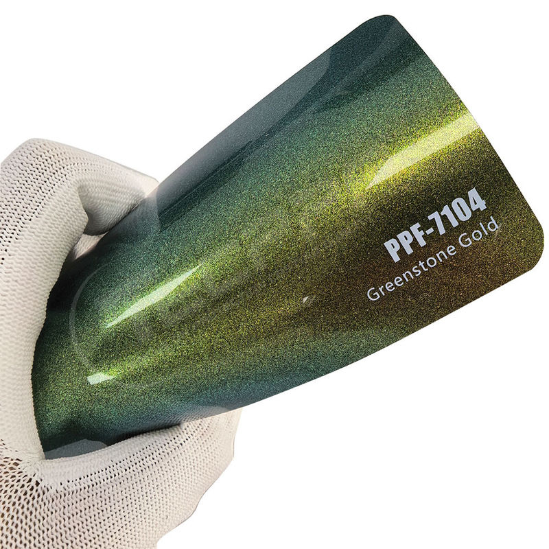 PPF-7104 Greenstone Gold Color Paint Protective Film برای خیاط ماشین