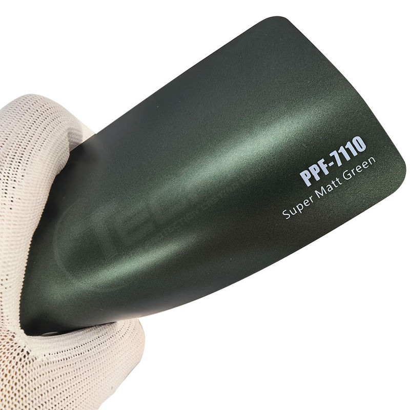 PPF-7110 Super Matt Green Color Paint Protective Film برای خرگوش های ماشین