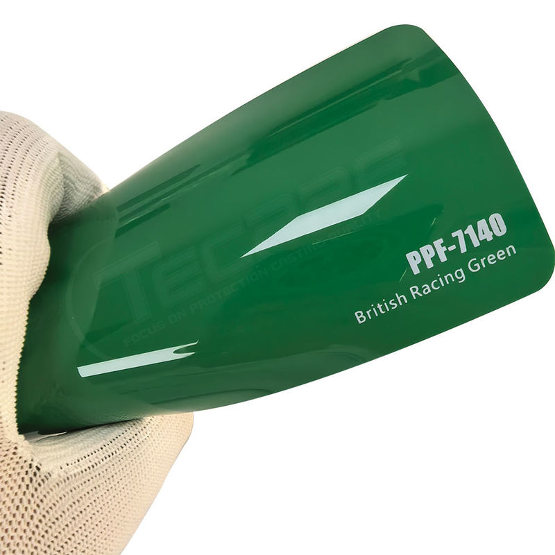 PPF-7140 فیلم محافظ رنگ سبز مسابقه بریتانیا برای خراش ماشین