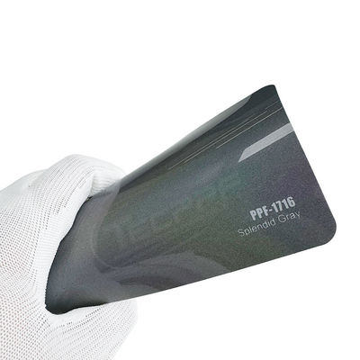 PPF-1716 رنگ خاکستری فوق العاده تغییر رنگ رنگ حفاظت از فیلم 8mil